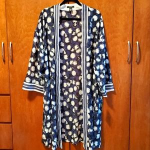 Alfani Woman Abstract Geometric Pattern Sheer Cover Up, 0X/1X NWT